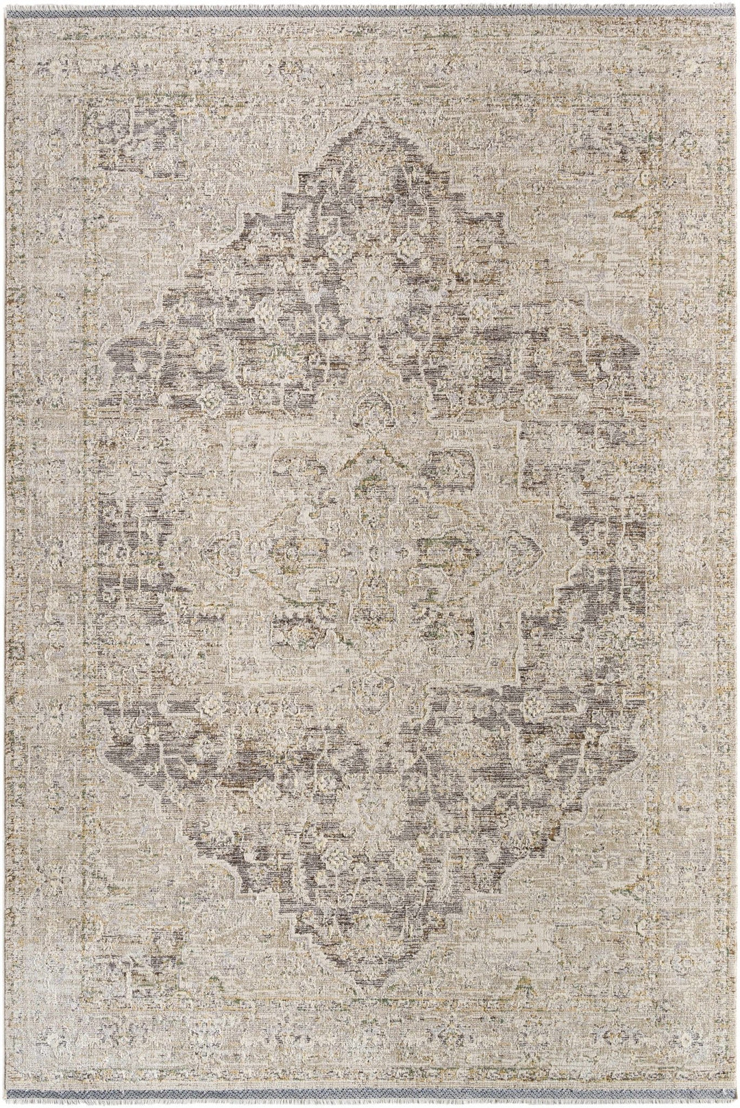 Njeri Traditional Style Beige & Taupe Rug - The Rug Decor