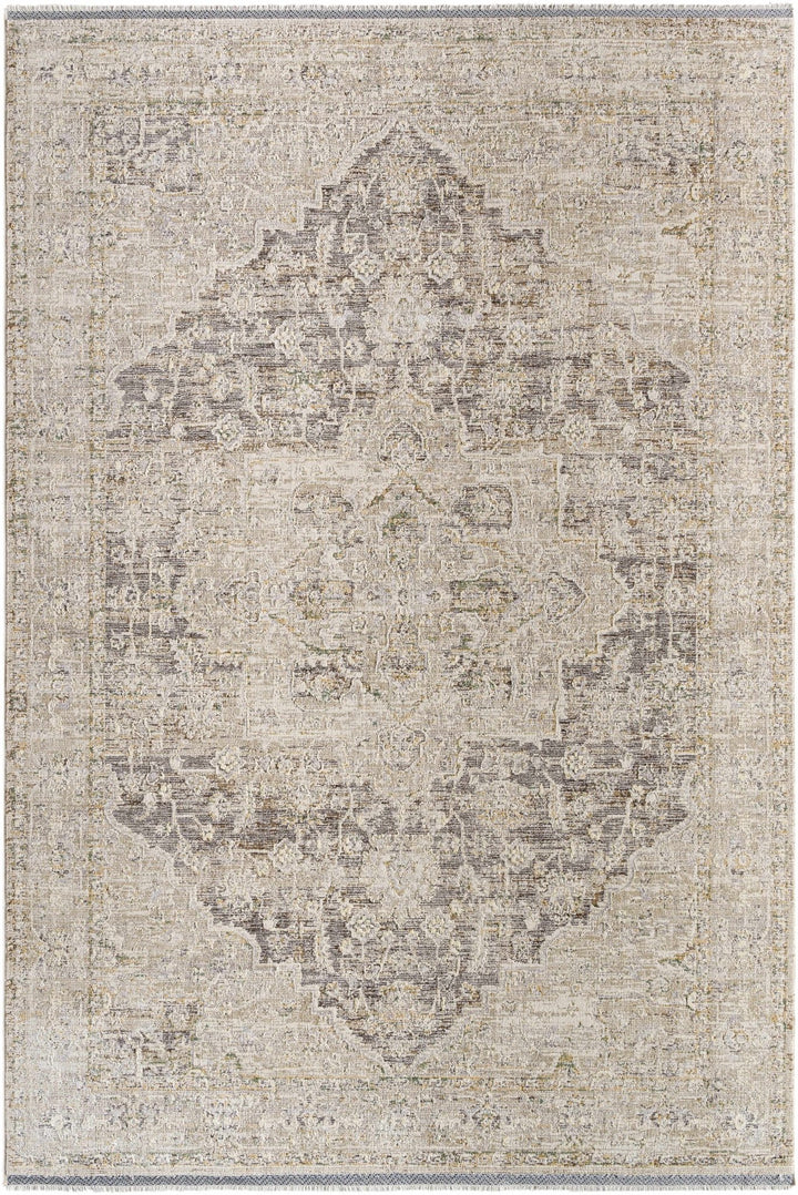 Njeri Traditional Style Beige & Taupe Rug - The Rug Decor