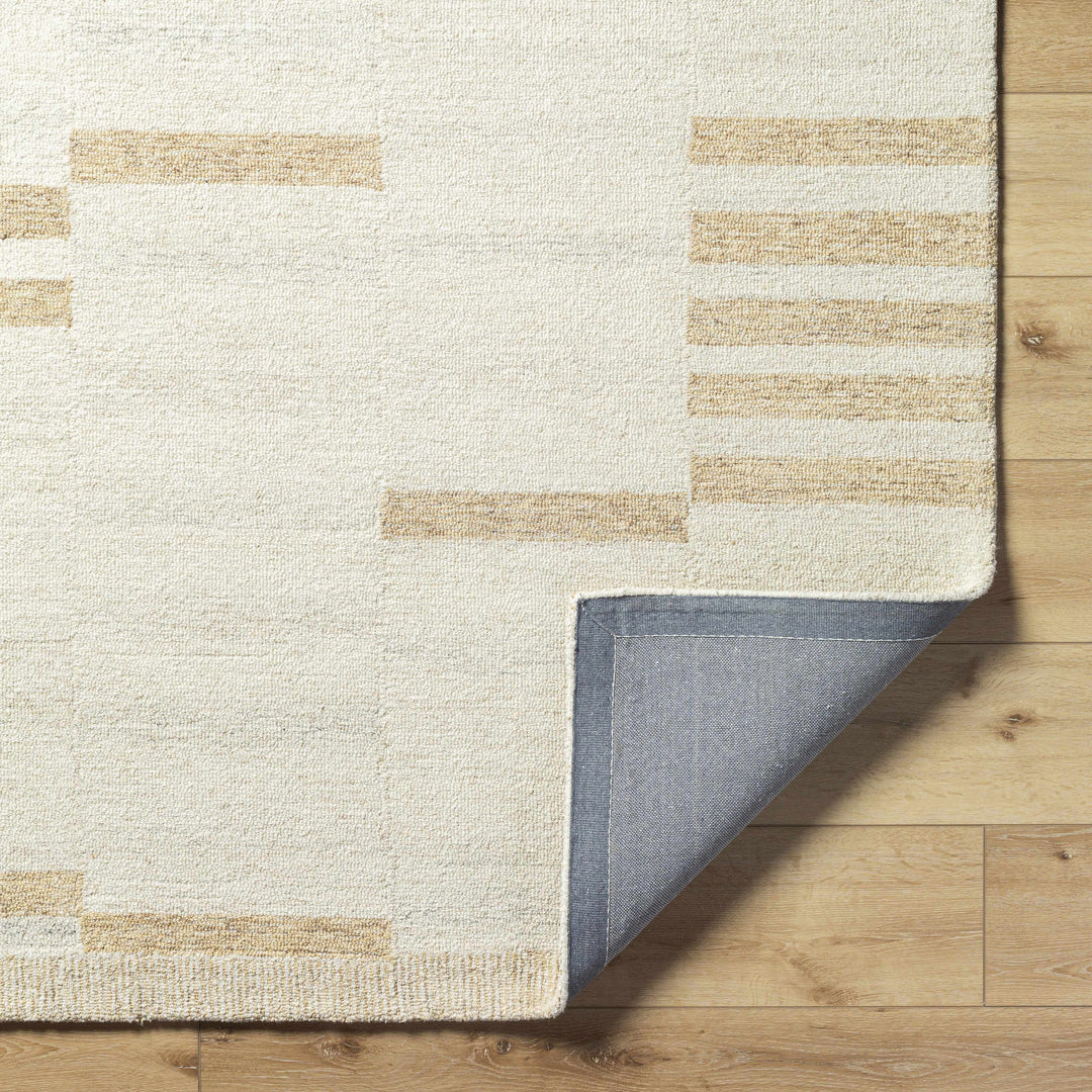 Max Modern Abstract Beige Hand Tufted Wool Area Rug