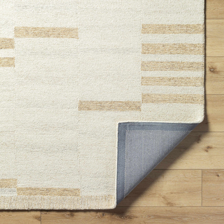 Max Modern Abstract Beige Hand Tufted Wool Area Rug