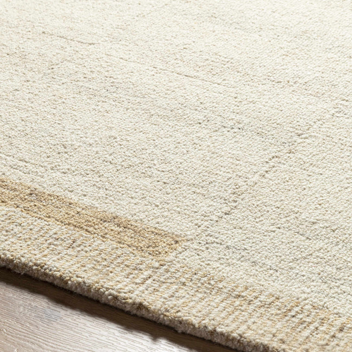 Max Modern Abstract Beige Hand Tufted Wool Area Rug