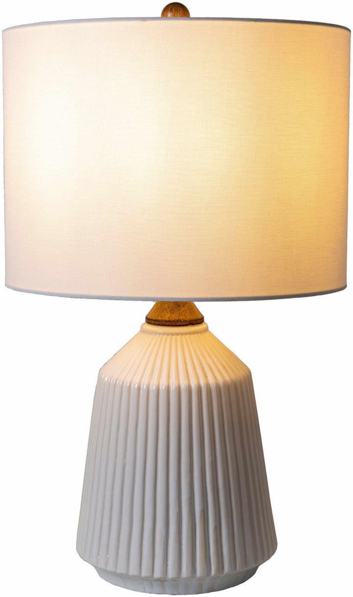 Tramutola White Ceramic Table Lamp | Contemporary Accent Lighting