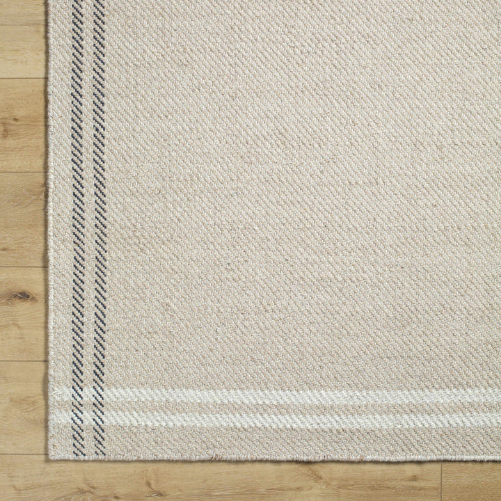 Nimue Modern Style Beige Hand Woven Wool Area Rug