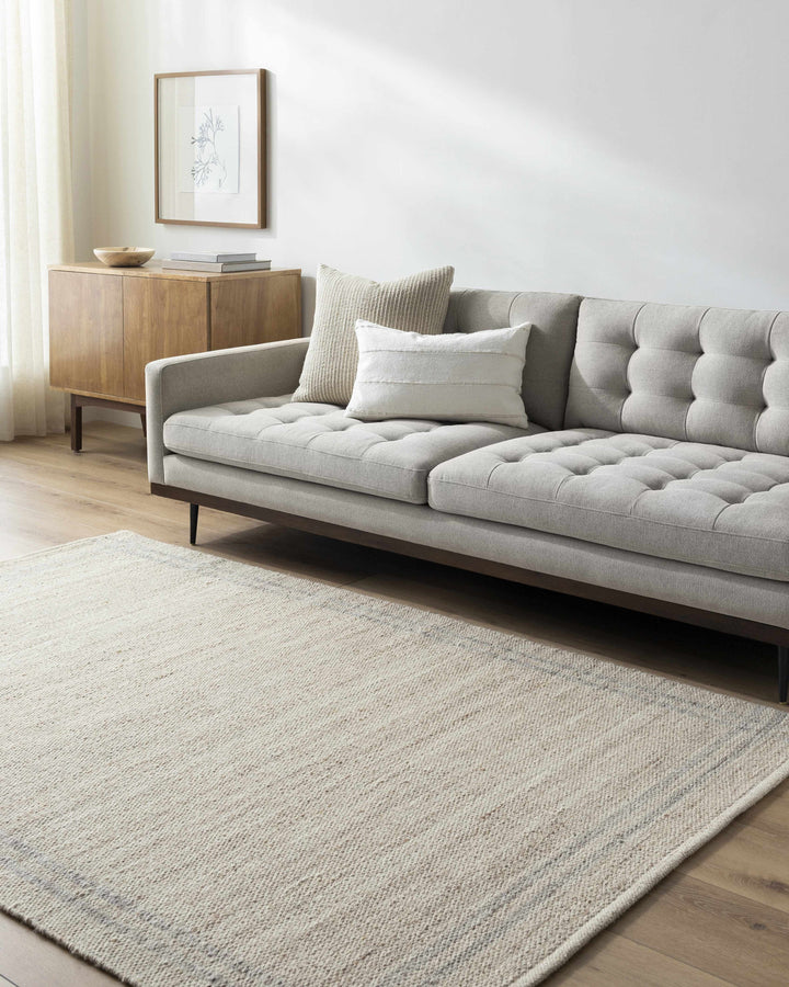 Nimue Beige Modern Style Hand Woven Wool Area Rug