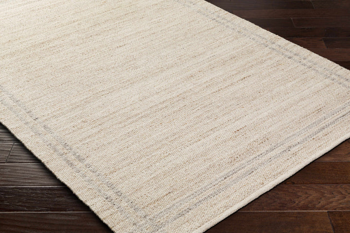 Nimue Beige Modern Style Hand Woven Wool Area Rug
