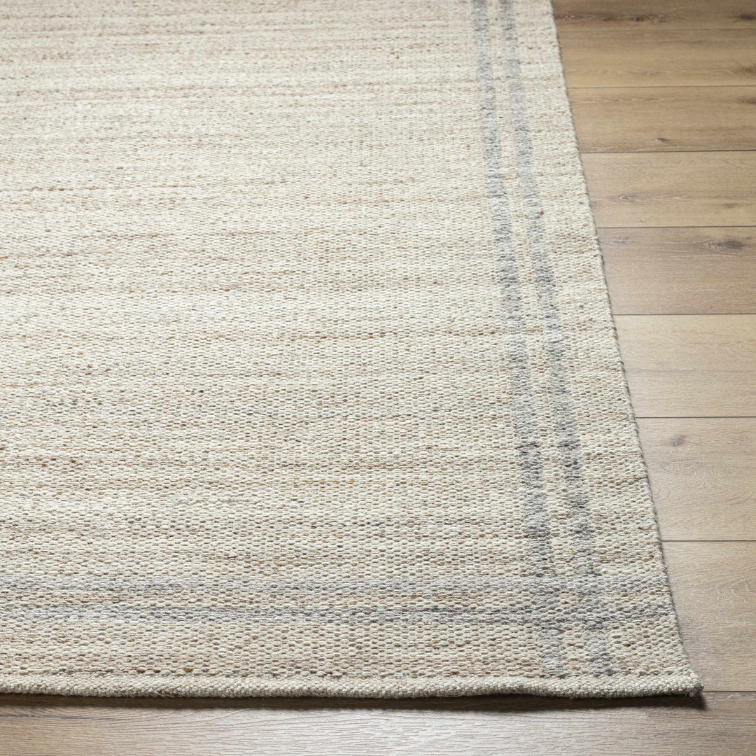 Nimue Beige Modern Style Hand Woven Wool Area Rug
