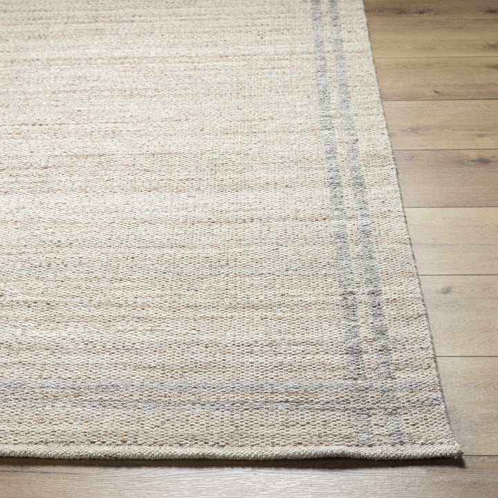 Nimue Beige Modern Style Hand Woven Wool Area Rug