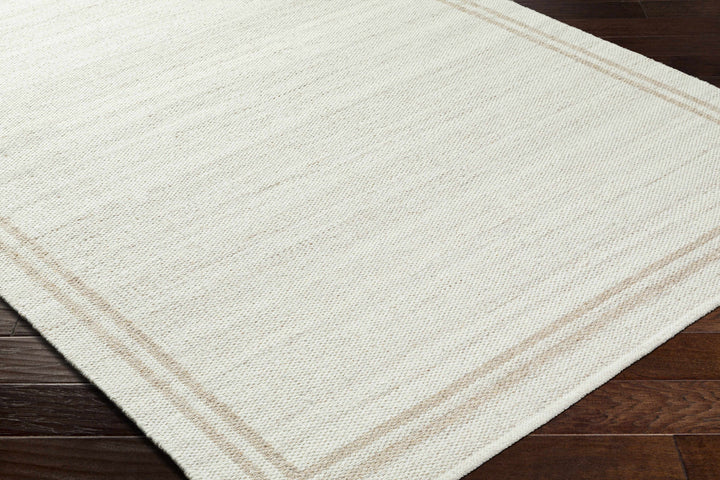Nimue Modern Style Beige And Brown Hand Woven Wool Area Rug