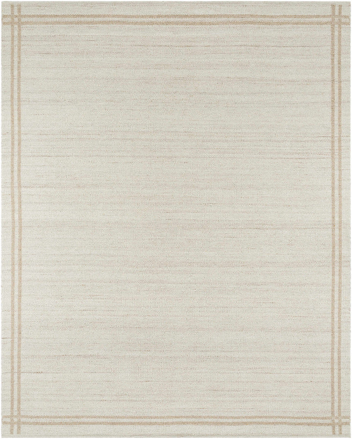 Nimue Modern Style Beige And Brown Hand Woven Wool Area Rug