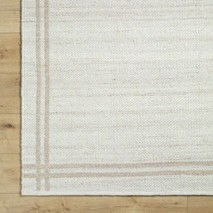 Nimue Modern Style Beige And Brown Hand Woven Wool Area Rug