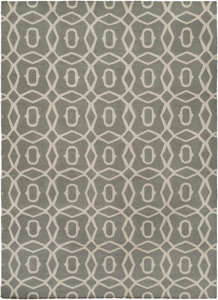 Norden Modern Gray And Beige Hand Woven Wool Area Rug - The Rug Decor