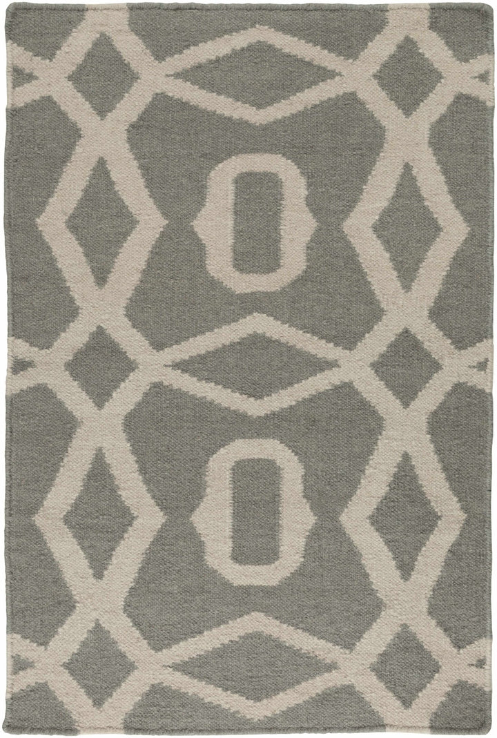 Norden Modern Gray And Beige Hand Woven Wool Area Rug - The Rug Decor