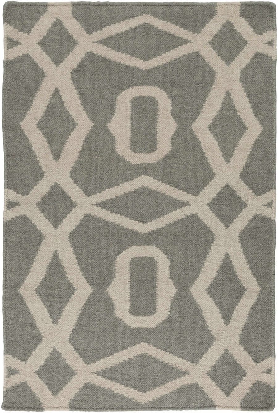 Norden Modern Gray And Beige Hand Woven Wool Area Rug - The Rug Decor