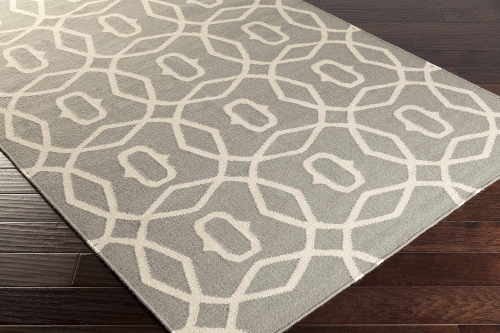 Norden Modern Gray And Beige Hand Woven Wool Area Rug - The Rug Decor