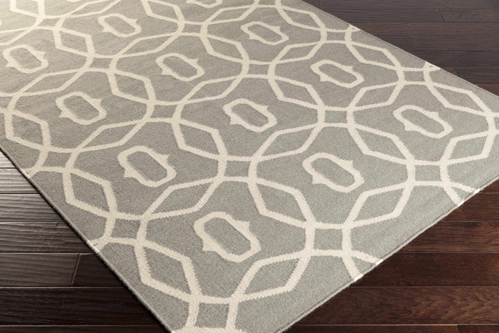 Norden Modern Gray And Beige Hand Woven Wool Area Rug - The Rug Decor