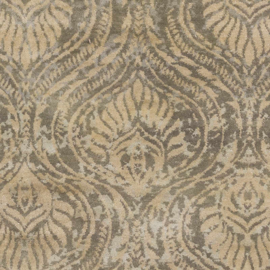 Northam Beige And Gray Traditional Style Hand Knotted Wool Area Rug - The Rug Decor
