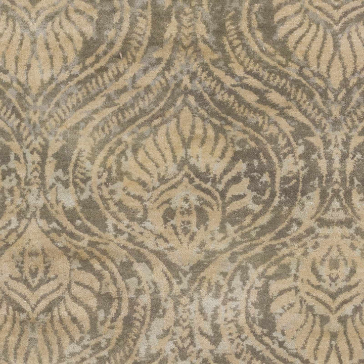 Northam Beige And Gray Traditional Style Hand Knotted Wool Area Rug - The Rug Decor
