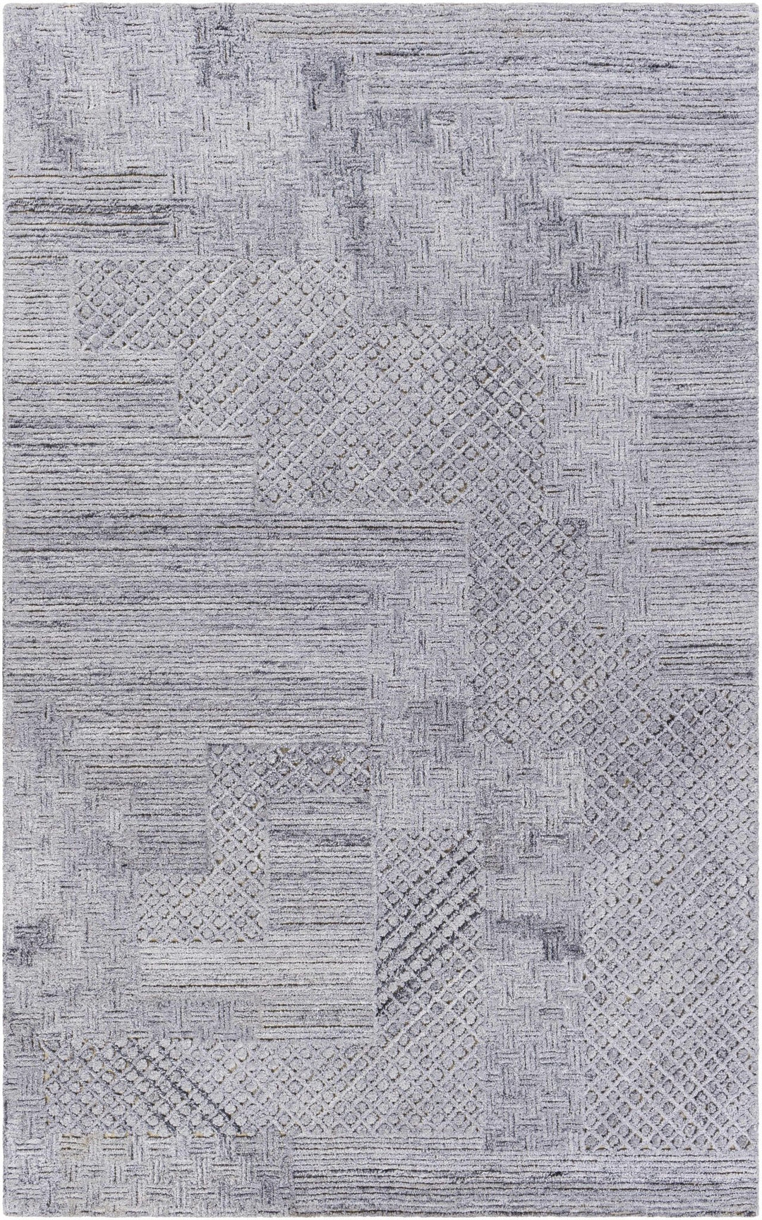 Northford Gray Modern Geometrical Design Hand Tufted Area Rug - The Rug Decor