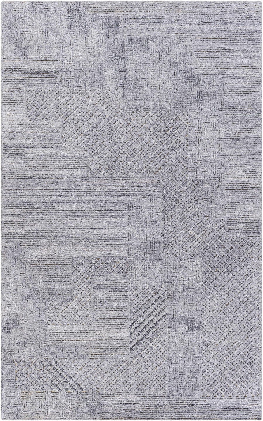 Northford Gray Modern Geometrical Design Hand Tufted Area Rug - The Rug Decor
