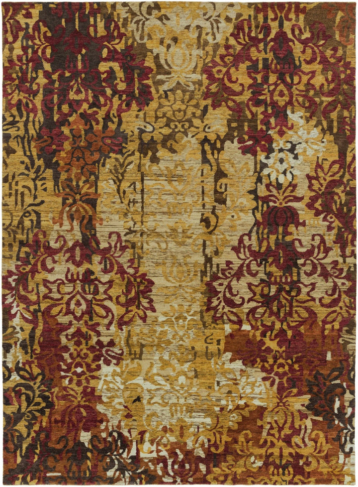 Northrop Contemporary Style Brown Hand Knotted Wool Area Rug - The Rug Decor
