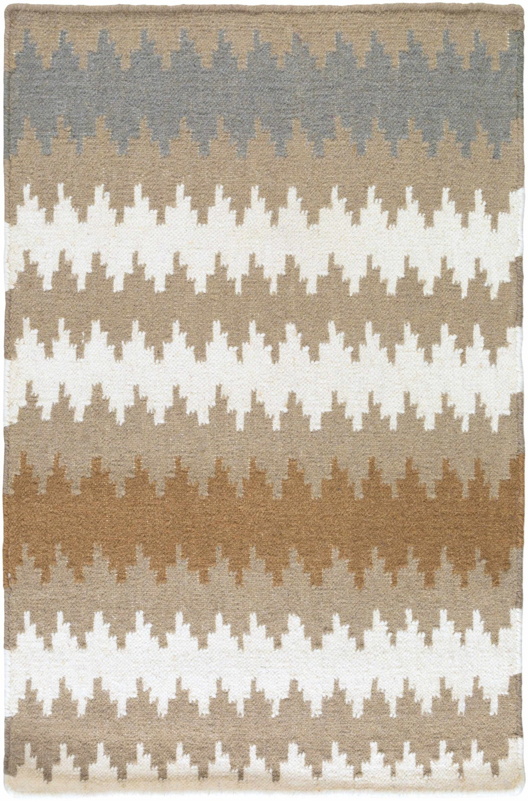 Nortonville Horizontal Tan And Ivory Area Rug - The Rug Decor
