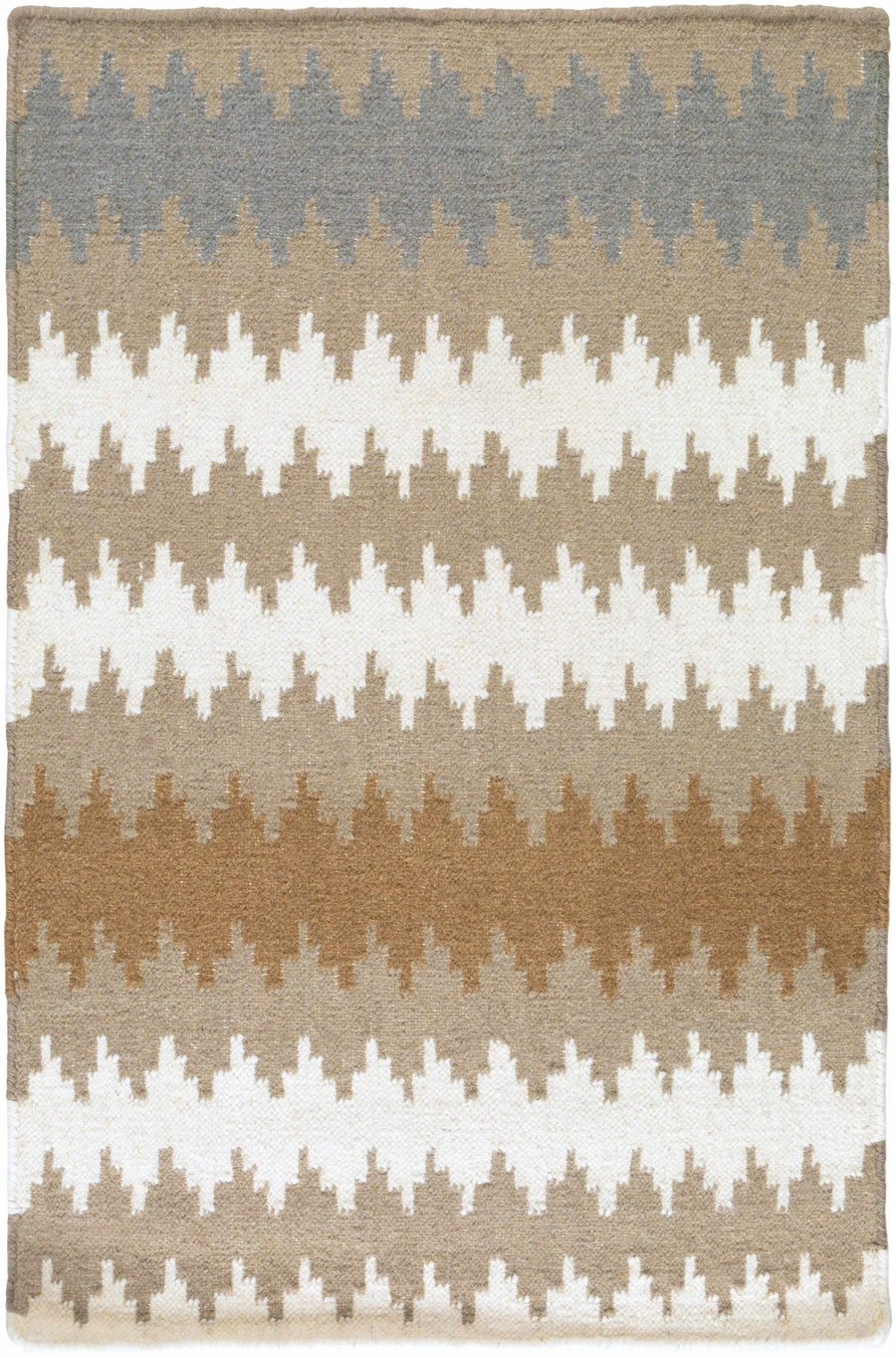 Nortonville Horizontal Tan And Ivory Area Rug - The Rug Decor