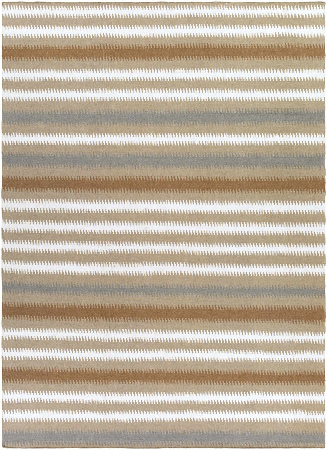 Nortonville Horizontal Tan And Ivory Area Rug - The Rug Decor