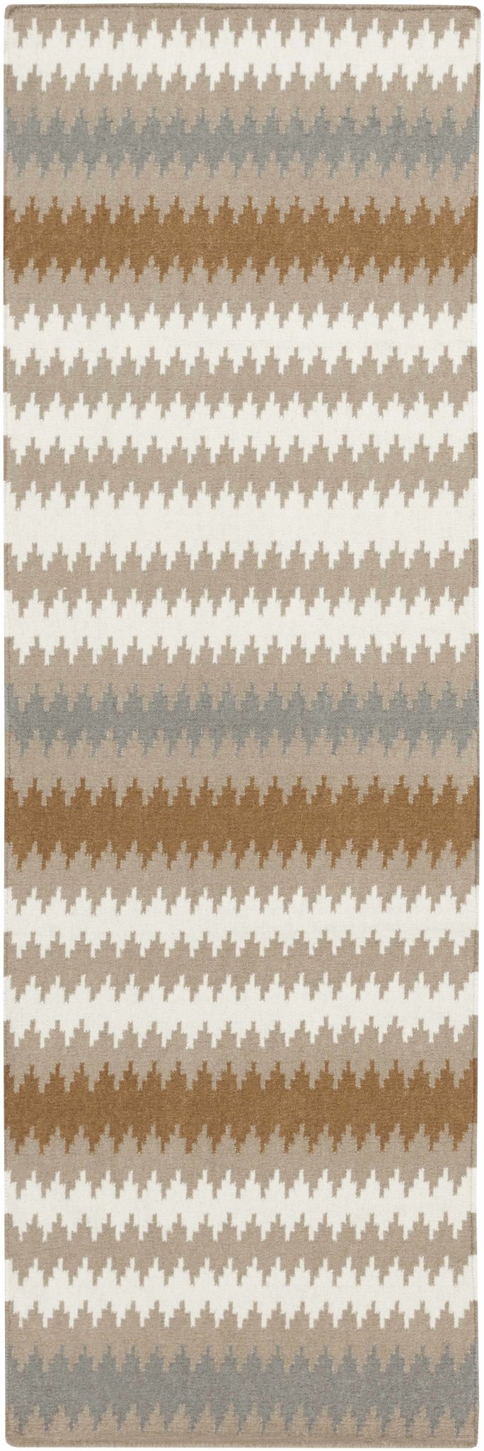 Nortonville Horizontal Tan And Ivory Area Rug - The Rug Decor