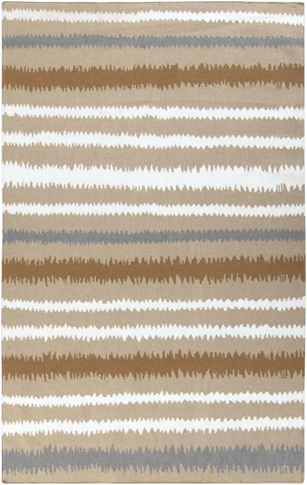 Nortonville Horizontal Tan And Ivory Area Rug - The Rug Decor