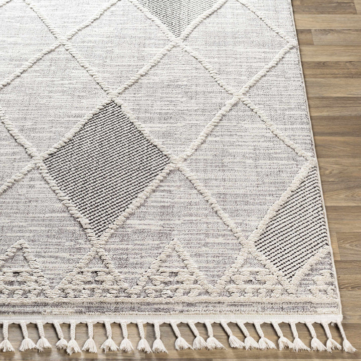 Norvelt Modern Style Gray And Black Area Rug