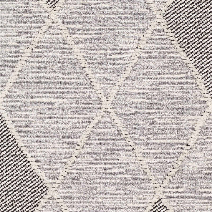 Norvelt Modern Style Gray And Black Area Rug