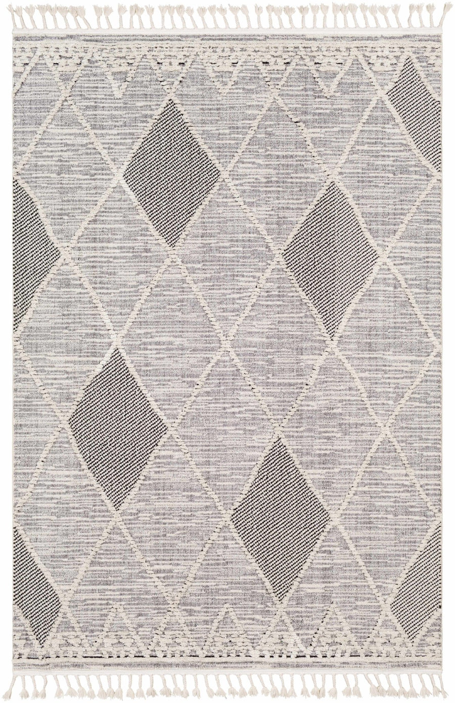 Norvelt Modern Style Gray And Black Area Rug - The Rug Decor