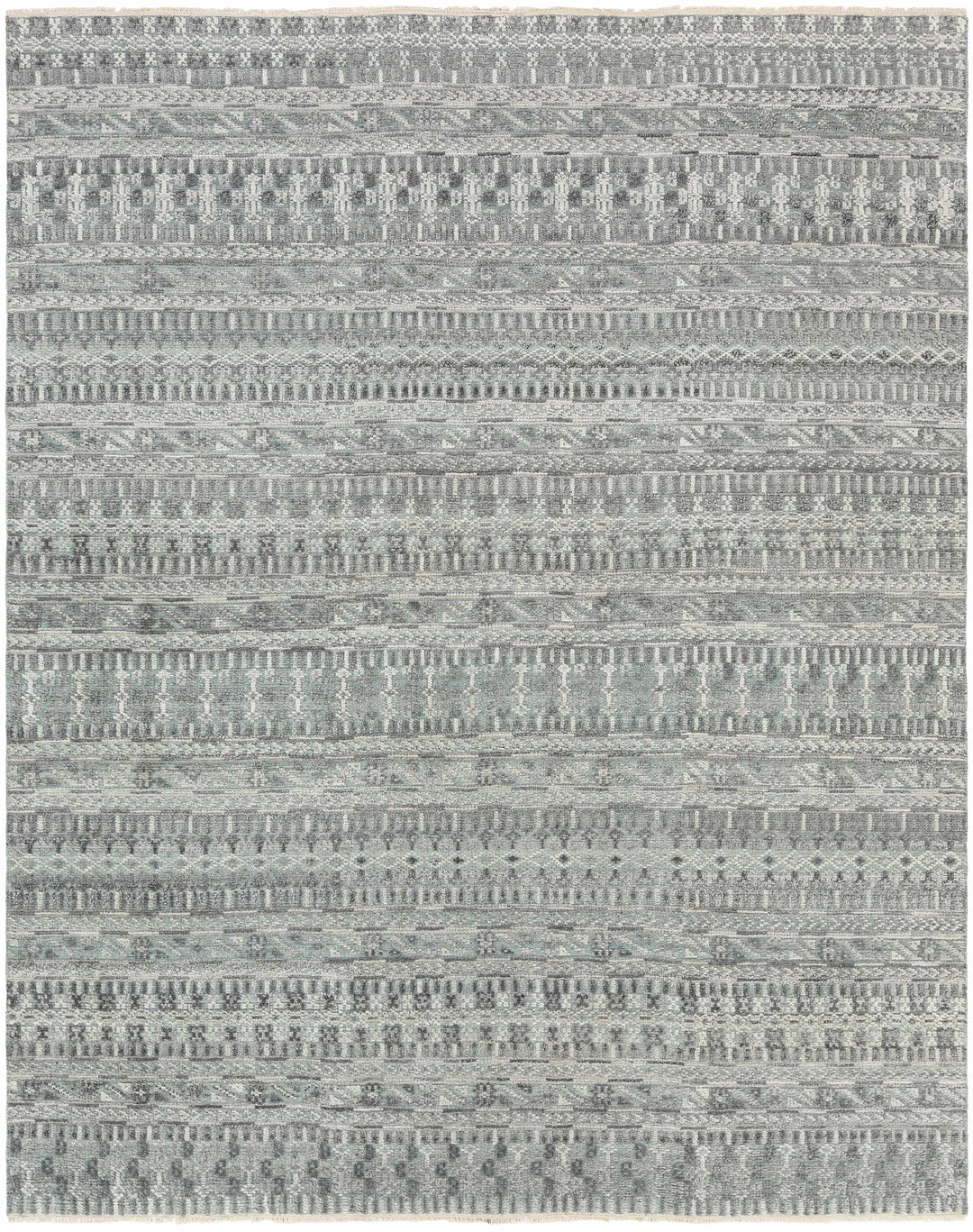 Normanhurst Modern Style Gray Hand Knotted Area Rug