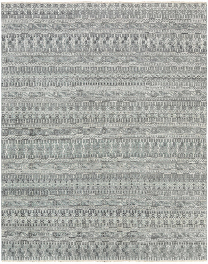 Normanhurst Modern Style Gray Hand Knotted Area Rug