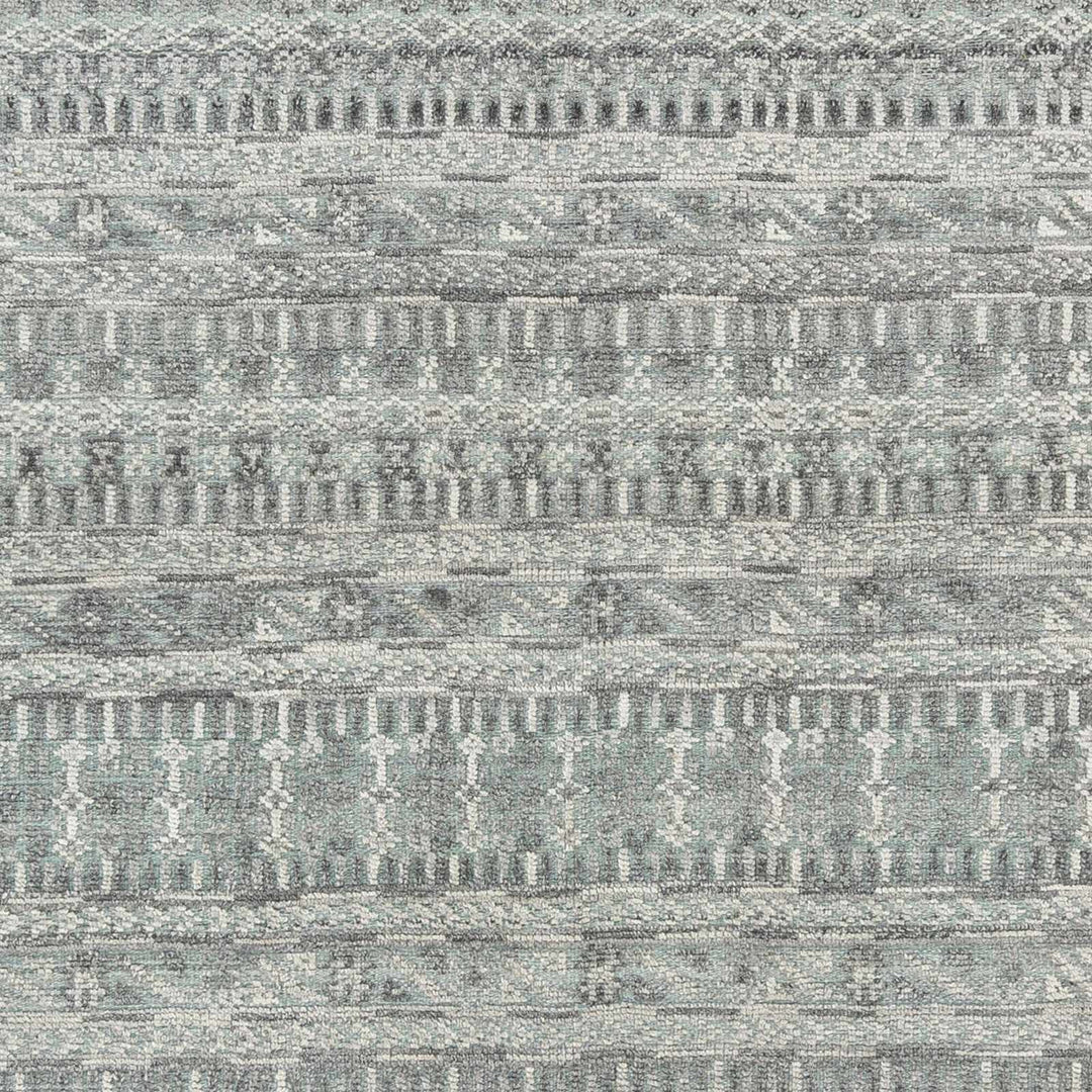 Normanhurst Modern Style Gray Hand Knotted Area Rug