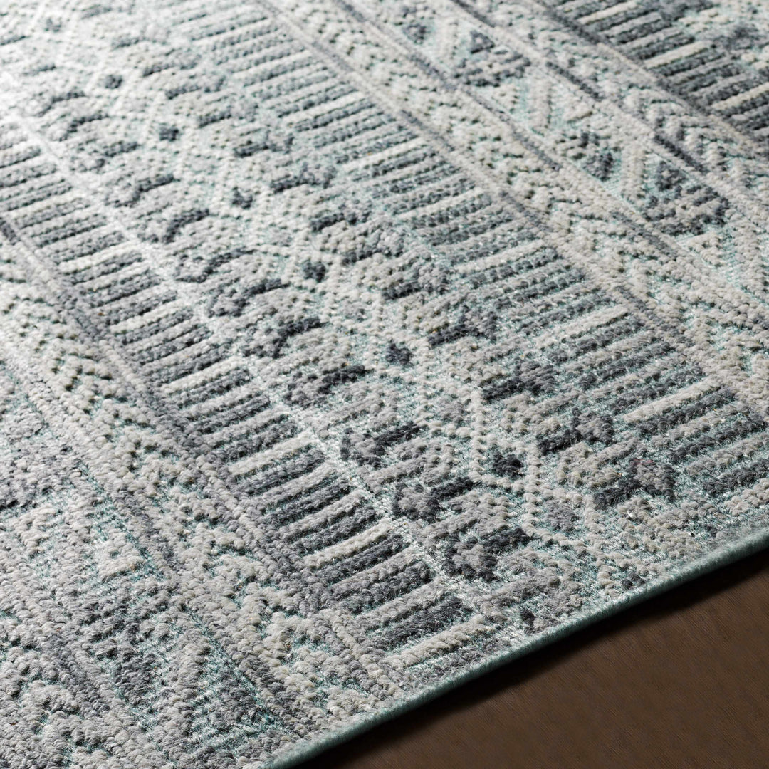 Normanhurst Modern Style Gray Hand Knotted Area Rug