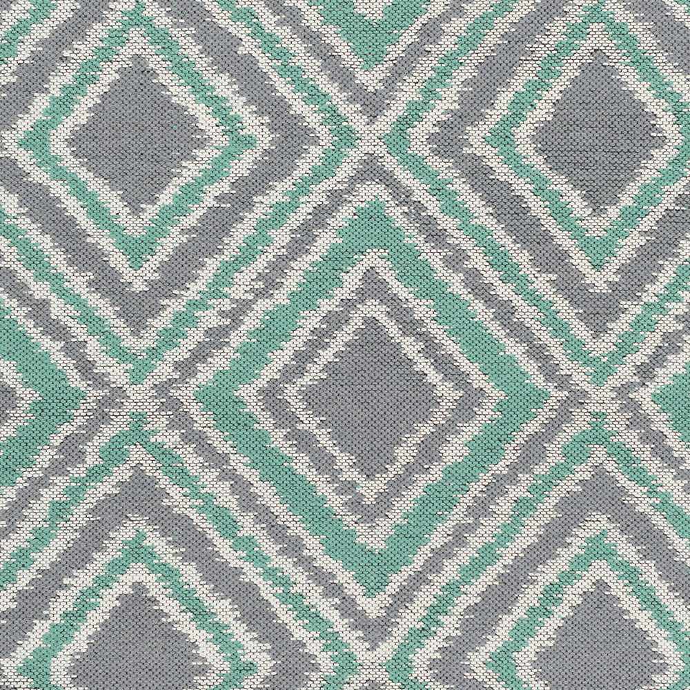 Northmoor Modern Gray And Green Hand Woven Wool Area Rug