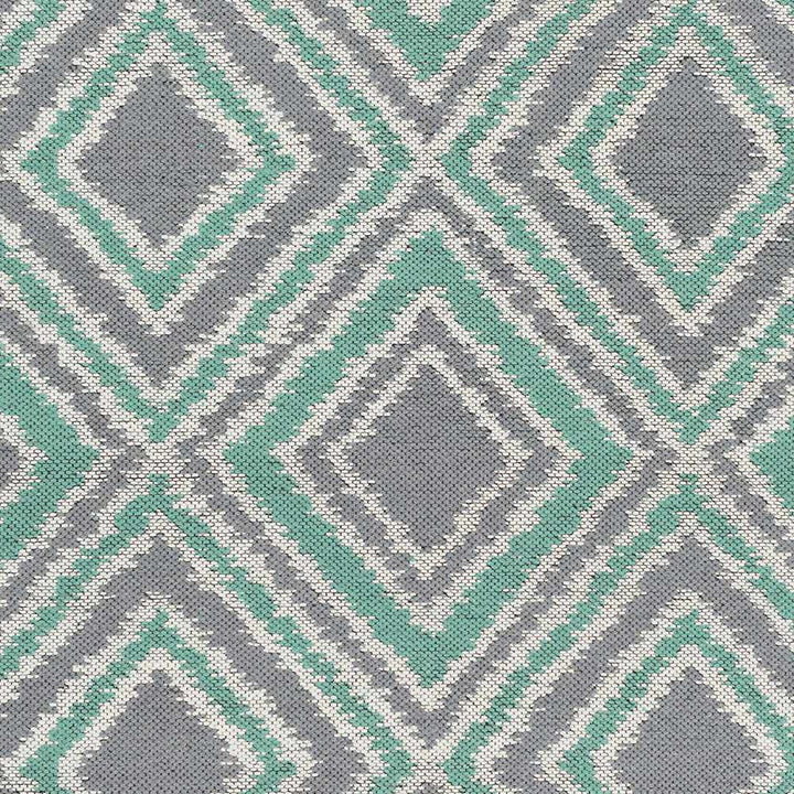 Northmoor Modern Gray And Green Hand Woven Wool Area Rug