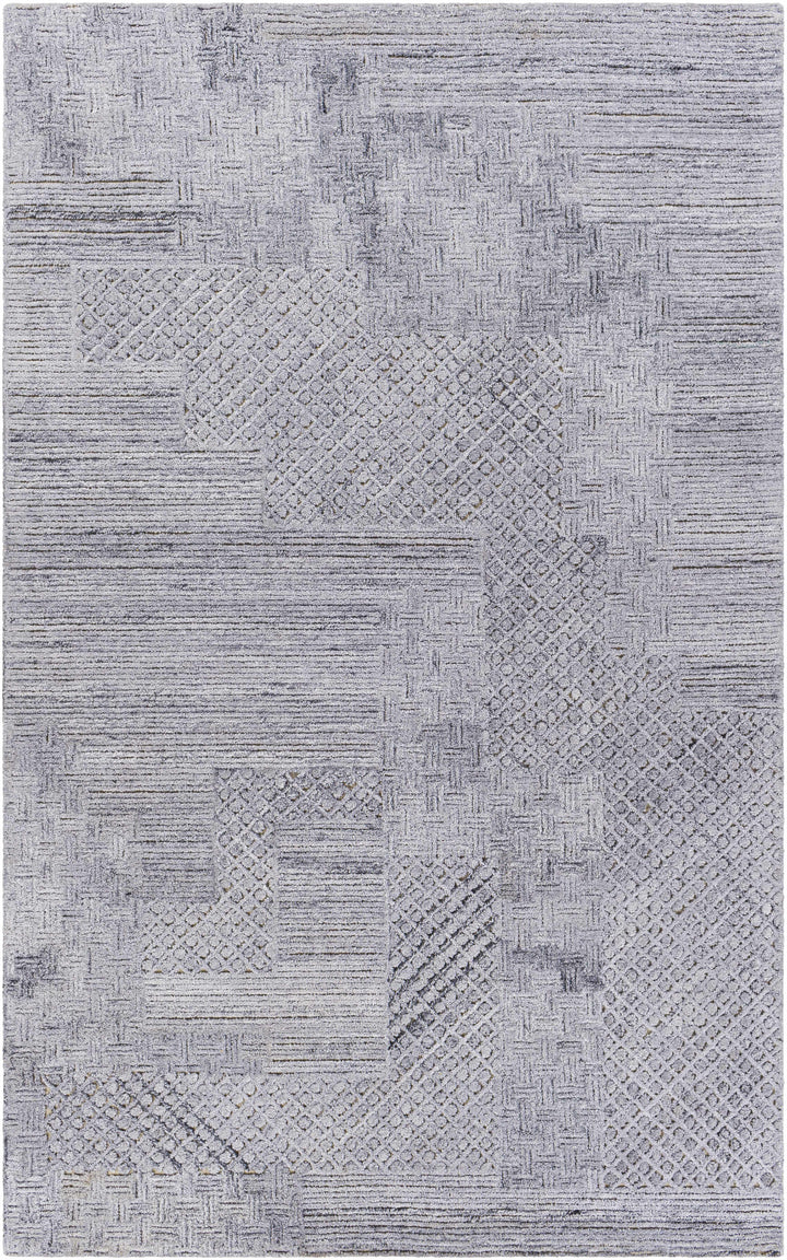 Northford Gray Modern Geometrical Design Hand Tufted Area Rug
