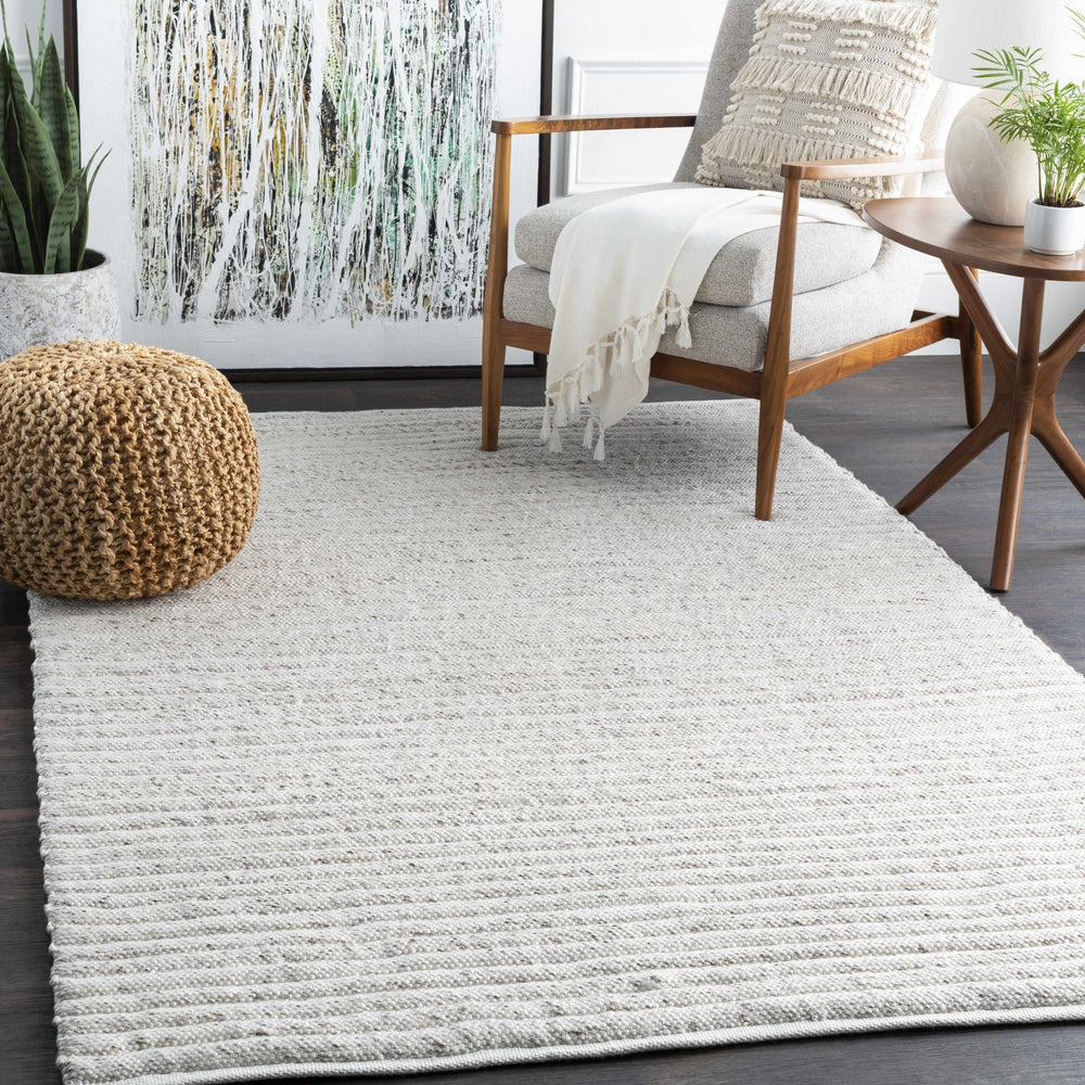 Nuangola Modern Style Ivory Hand woven Area Rug - The Rug Decor
