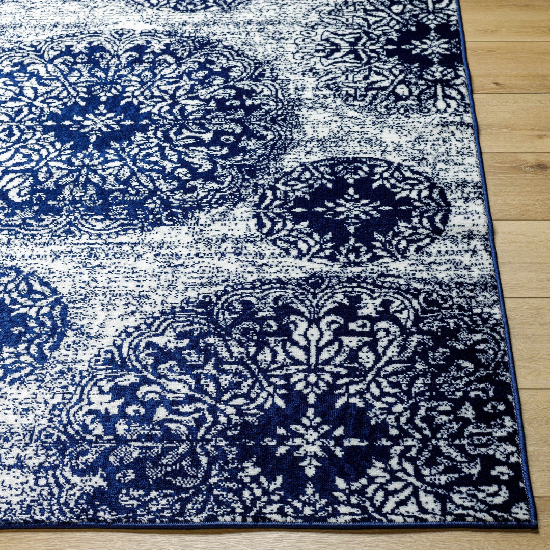 Nubia Blue And Ivory Traditional Style Area Rug - The Rug Decor