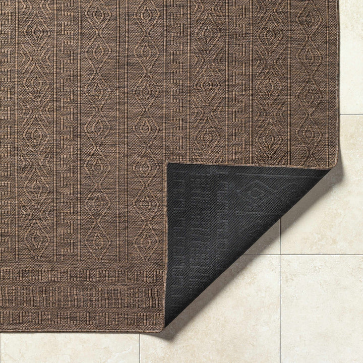 Nuela Brown Bohemian Style Machine Woven Rug - The Rug Decor