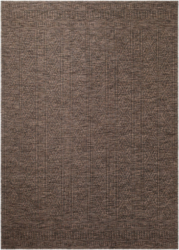 Nuela Brown Bohemian Style Machine Woven Rug - The Rug Decor