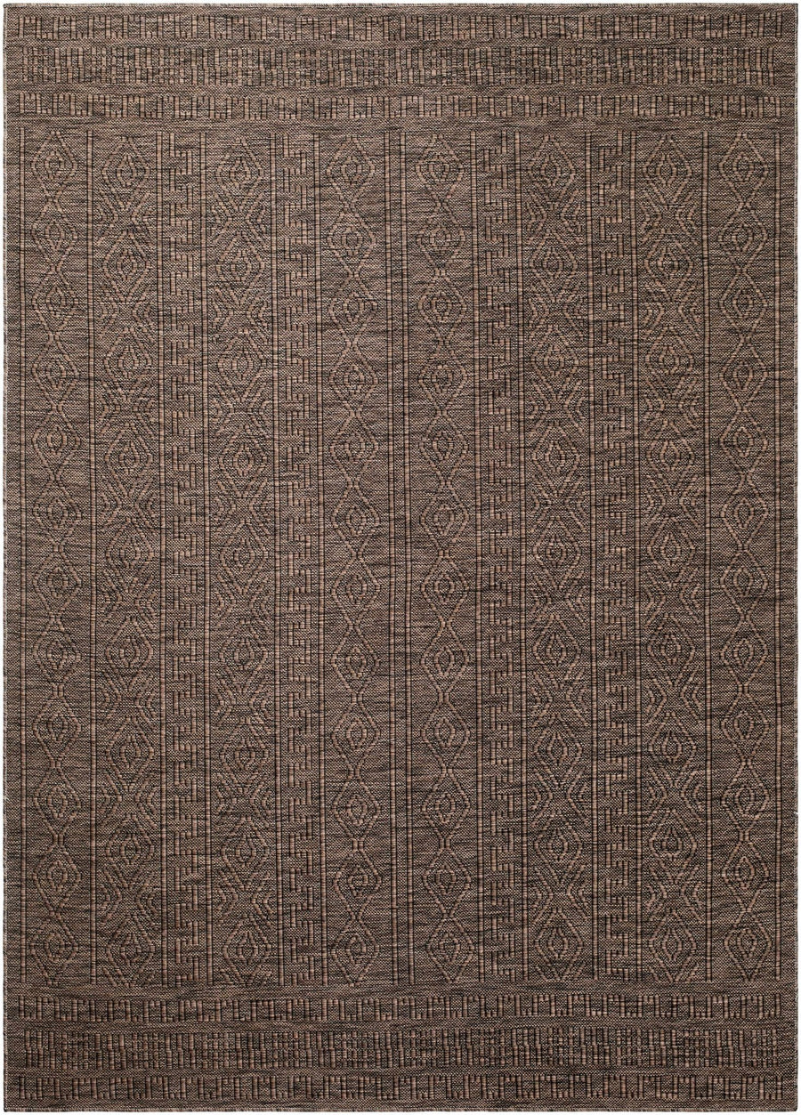 Nuela Brown Bohemian Style Machine Woven Rug - The Rug Decor