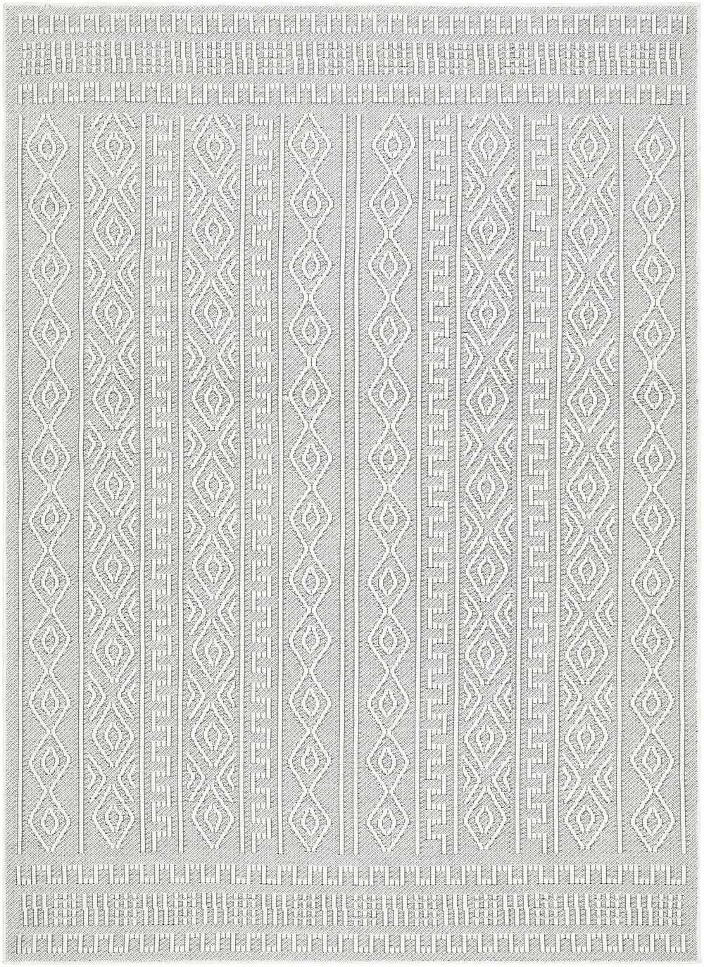 Nuela Light Gray Bohemian Style Rug - The Rug Decor