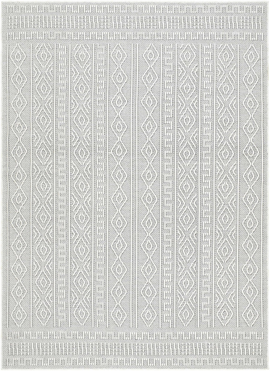 Nuela Light Gray Bohemian Style Rug - The Rug Decor