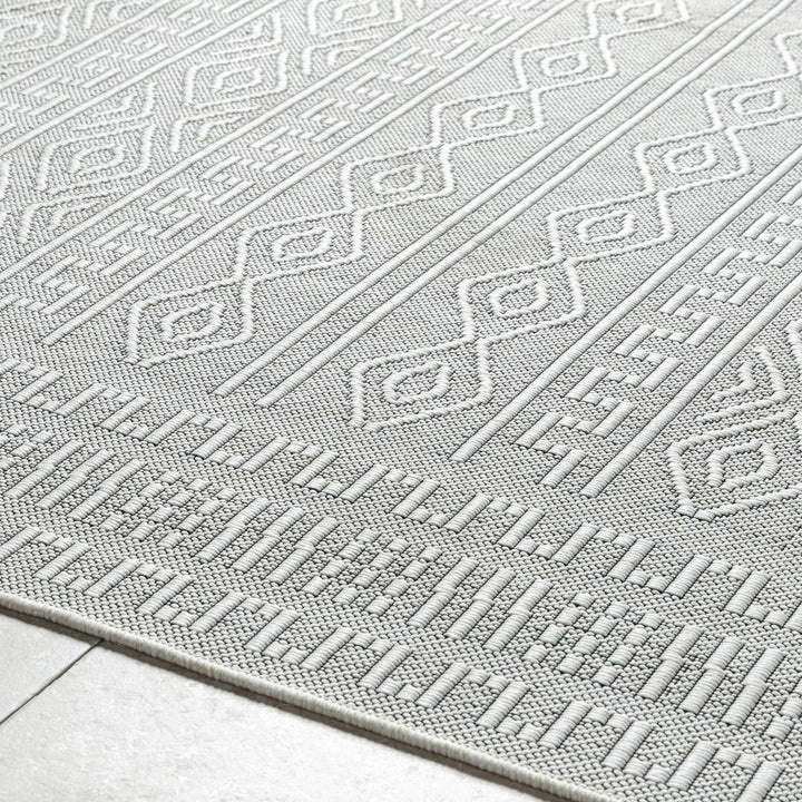 Nuela Light Gray Bohemian Style Rug - The Rug Decor