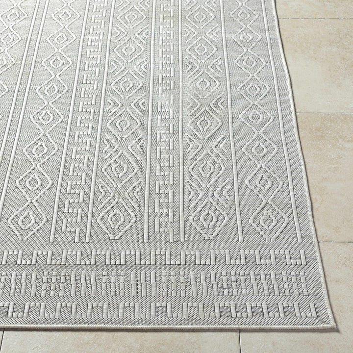 Nuela Light Gray Bohemian Style Rug - The Rug Decor