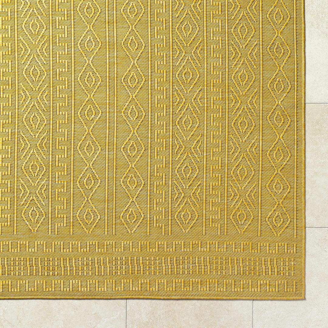 Nuela Mustard Bohemian Style Rug - The Rug Decor