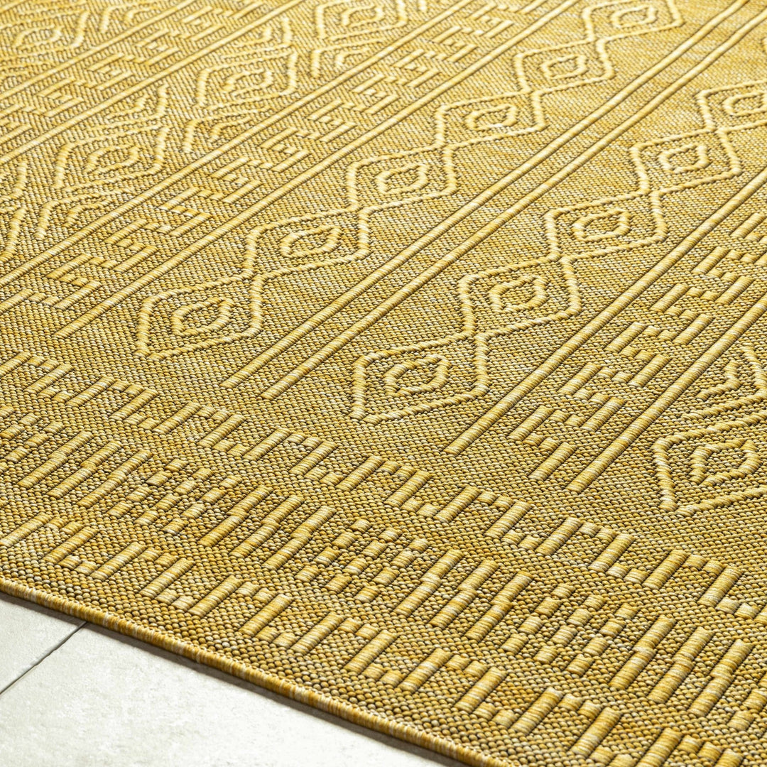 Nuela Mustard Bohemian Style Rug - The Rug Decor